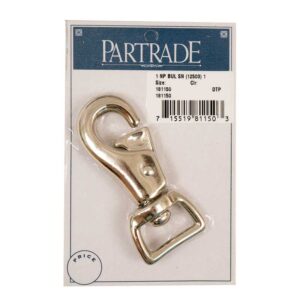 1" Nickel Plated Bull Snap/  Broche de toro niquelado de 1