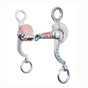 FG Clinician Leather Covered Spanish Dog Bone Bit/ FG Clinician Broca de hueso de perro español recubierta de cuero