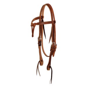 Headstall Tie Front Browband 5/8 / Frontalera de Cuero de 5/8