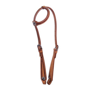 SINGLE EAR HEADSTALL with COLORED ACCENT/ CABEZAL DE UNA SOLA OREJA